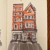 Clare's House Sketches . Architectural Illustration project by clarechapman1908 - 02.22.2024