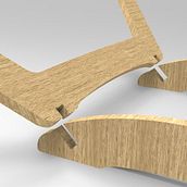 Mi proyecto del curso: Introducción al diseño de mobiliario con router CNC. Furniture Design, Making, Industrial Design, Product Design, and Woodworking project by Angélica Maldonado Cárdenas - 02.19.2024
