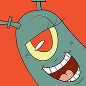 Plankton Gender swap. Digital Illustration project by rebecca_03 - 02.22.2024