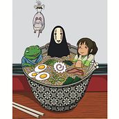 Chihiro Ramen. Digital Illustration project by Aleix Cortés - 02.20.2024