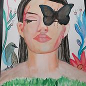 Mon projet du cours : Portrait illustré à l’aquarelle Ein Projekt aus dem Bereich Bildende Künste, Malerei, Zeichnung, Aquarellmalerei, Porträtzeichnung und Artistische Zeichnung von moreaux_sabine - 22.02.2024