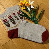 My project for course: Introduction to Colorwork Sock Knitting. Een project van Ontwerp van accessoires,  Modeontwerp, Textiel, Breien y Textielontwerp van Magda - 22.01.2024