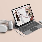 Mi proyecto del curso: Artbook de moda: crea figurines en Adobe Illustrator. Traditional illustration, Graphic Design, Vector Illustration, Fashion Design, Digital Illustration, and Fashion Illustration	 project by Selena Molozzu - 02.21.2024