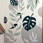 Mein Abschlussprojekt für den Kurs: Wandmalerei für Innenräume. Painting, Interior Decoration, Spatial Design, and Decorative Painting project by jorynna - 02.23.2024