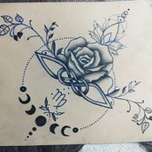 Mon projet du cours : Tatouage pour débutants. Un progetto di Design di tatuaggi di Samantha Le cunff - 23.02.2024