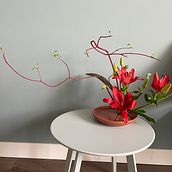 Mijn project van de cursus: Ikebana: bloemschikken voor beginners. Floral, Plant Design, Interior Design, Decoration & Interior Decoration project by Laura Anca - 02.23.2024