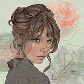 My project for course: Illustrated Portraits with Procreate. Traditional illustration, Vector Illustration, Digital Illustration, and Portrait Drawing project by Deb Z - 02.20.2024