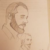 Meu projeto do curso: Introdução ao sketching de retrato em tempo real. Sketching, Drawing, and Portrait Drawing project by thalitamolina.fd - 02.23.2024