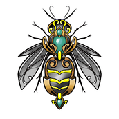 Mi proyecto del curso: Diseño de tatuajes artísticos con efectos dorados en Procreate. Traditional illustration, Digital Illustration, and Tattoo Design project by carlos bojorquez - 02.22.2024