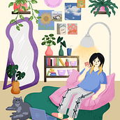 My project for course: Colorful Digital Illustration in Procreate Ein Projekt aus dem Bereich Traditionelle Illustration, Zeichnung, Digitale Illustration und Digitale Zeichnung von Novi Alawiah - 24.02.2024