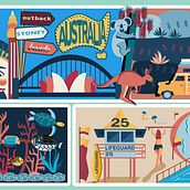 My project for course: Vector Illustration for Vibrant Compositions - Australia. Vector Illustration, Digital Illustration, and Digital Drawing project by sarhwhite - 02.19.2024