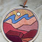 My project for course: Design and create a 'stained glass' embroidery. Embroider, and Textile Design project by Jan - 02.24.2024
