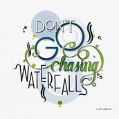 “WATERFALLS” by TLC / Lettering with Procreate. Een project van  Belettering, Digitale belettering y  3D-belettering van oscar_sologaistoa - 25.02.2024