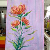 My project for course: Expressive Floral Painting with Acrylic Paint. Un progetto di Belle arti, Pittura, Pittura acrilica e Illustrazione botanica di Prince - 25.02.2024