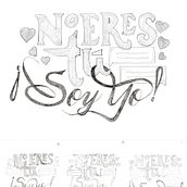 Proyecto Portada libro "No eres tú ¡Soy yo!". Un projet de Lettering, Lettering manuel , et Design  de Andrea Paz - 25.02.2024