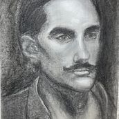 My project for course: Realistic Portraits Using Charcoal. Traditional illustration, Fine Arts, Drawing, Portrait Drawing, and Realistic Drawing project by nayif - 02.24.2024