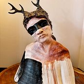 My project for course: Introduction to Clay Figurative Sculpture. Fine Arts, and Sculpture project by Amy Cottrell - 12.12.2023