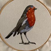 Mi proyecto del curso: Pintar con hilo: técnicas de ilustración textil. Un progetto di Illustrazione tradizionale, Ricamo e Textile Design di Lizbeth Moreano (@hebrayobra) - 29.09.2023