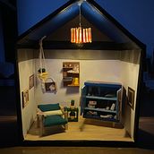 Meu projeto do curso: Criação de casas e móveis em miniatura para iniciantes. Arts, Crafts, To, Design, and DIY project by mariana_podavin - 02.25.2024
