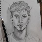 Mi proyecto del curso: Cuaderno de retratos a línea con grafito. Un progetto di Belle arti, Bozzetti, Disegno di ritratti e Sketchbook di Rodrigo Villalva - 24.02.2024