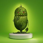 Pickle-cloudy with chance of meatballs. Projekt z dziedziny  Modelowanie 3D użytkownika Vjekoslav Barić - 26.02.2024