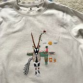 My project for course: Hand Embroidery for Clothing: Stitch a Collage Design. Un progetto di Ricamo, Upc, cling e Textile Design di kinga_j_kuczynska - 27.02.2024