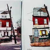 Rheba's project for course: Expressive Architectural Sketching with Colored Markers. Sketching, Drawing, Architectural Illustration, Sketchbook & Ink Illustration project by Rheba - 02.24.2024
