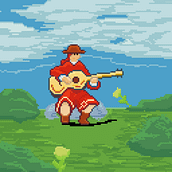 Mi proyecto del curso: Introducción al diseño de personajes en pixel art. Un projet de Conception de personnages, Jeux vidéo, Pixel art , et Conception de jeux vidéo de marcos_vallasciani - 27.02.2024