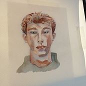 Mi proyecto del curso: Retrato artístico en acuarela. Fine Arts, Painting, Watercolor Painting, and Portrait Drawing project by Virginia Rojas Núñez-Arenas - 02.27.2024