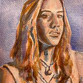 Mi proyecto del curso: Retrato artístico en acuarela. Un progetto di Belle arti, Pittura, Pittura ad acquerello e Disegno di ritratti di anagarce05 - 27.02.2024
