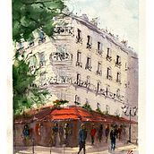 My project for course: Architectural Sketching with Watercolor and Ink . % kristina_luca4 tarafından hazırlanan Eskiz çizimi, Çizim, Sulubo, a Resim, Mimari İllüstras, on, Eskiz defteri, Mürekkep İllüstras, Ve onu projesi - 02.28.2024