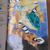 My project for course: Surrealist Illustration Inspired by Nature. Un progetto di Illustrazione tradizionale, Disegno a matita, Disegno artistico, Illustrazione naturalistica e Disegno con matite colorate di Norma Roche - 28.02.2024