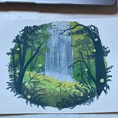 Meu projeto do curso: Pintura de paisagens atmosféricas com guache . % Ana Julia Silveira tarafından hazırlanan Geleneksel illüstras, on, Tablo, Guaj Bo, Ve ama projesi - 02.28.2024