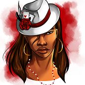 Meu projeto do curso: Pintura digital e retrato de pele negra . % Bruna Dantas Paes tarafından hazırlanan Çizim, Dijital İllüstras, on, Dijital Çizim, Dijital Bo, Ve ama projesi - 02.25.2024