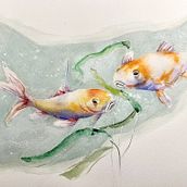 Mi proyecto del curso: Ilustración de universos marinos en acuarela. Een project van Traditionele illustratie, Schilderij, Aquarelschilderen y Naturalistische illustratie van isabel.riba - 02.03.2024