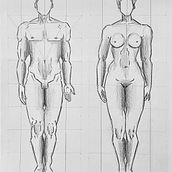 DA- Anatomia proporción . Pencil Drawing, Drawing, Figure Drawing, and Artistic Drawing project by yaiza alcalá mateo - 02.29.2024
