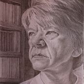 My project for course: Realistic Portrait with Graphite Pencil. Un progetto di Illustrazione tradizionale, Belle arti, Bozzetti, Disegno a matita, Disegno, Disegno di ritratti, Disegno realistico, Disegno artistico e Disegno anatomico di Weadette Burge - 25.02.2024