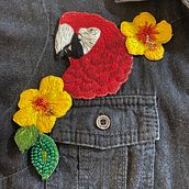 Mi proyecto del curso: Diseño de moda: pintura y bordado sobre prendas. Projekt z dziedziny  Malarstwo, Projektowanie mod,  Haft, DIY, Upc, cling, Wzornictwo tekst i liów użytkownika ana rios - 29.02.2024