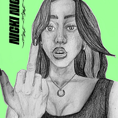 DA-Retrat Nicky Nicole. Pencil Drawing, Portrait Drawing, Drawing, Realistic Drawing, Artistic Drawing, and Digital Drawing project by yaiza alcalá mateo - 03.01.2024