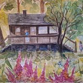 A memory - watercolour painting. Pintura em aquarela e Ilustração tradicional projeto de Eva-Lotta Kastilan - 01.03.2024