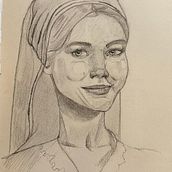 Meu projeto do curso: Caderno de retratos: explore o rosto humano. Sketching, Drawing, Portrait Drawing, Artistic Drawing, Sketchbook, and Traditional illustration project by Susana Gonçalves - 03.01.2024