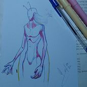 Insecto. Traditional illustration, Creativit, Drawing, and Sketchbook project by alexcristian121212 - 03.01.2024