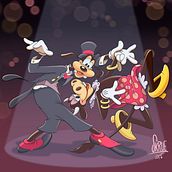 Dancing in the night. Digital Illustration, Character Design, Character Animation, and Digital Drawing project by skrue_art - 03.01.2024
