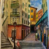 My project for course: Gouache Sketchbook: Painting Your Surroundings. Un progetto di Belle arti, Pittura, Bozzetti, Illustrazione architettonica, Sketchbook e Pittura gouache di dzigndiva - 01.03.2024