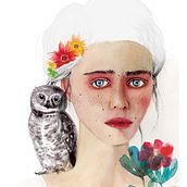 Fantasía. Traditional illustration, Fine Arts, Painting, Drawing, Watercolor Painting, Portrait Drawing, and Artistic Drawing project by Miquel Valle - 03.02.2024