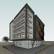 Meu projeto do curso: Modelagem de edifícios paramétricos com Revit. 3D, Architecture, Interior Architecture, 3D Modeling, Digital Architecture, and ArchVIZ project by Nelson Spencer Lopes - 03.02.2024