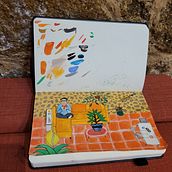Mi proyecto del curso: Sketchbook para explorar tu estilo de dibujo. Traditional illustration, Sketching, Creativit, Drawing, Watercolor Painting, Sketchbook, and Gouache Painting project by Lourdes Avila - 03.02.2024