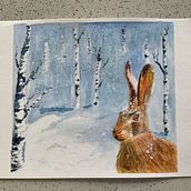 My project for course: Expressive Animal Portraits in Watercolor. Watercolor Painting, Traditional illustration, Realistic Drawing, and Naturalistic Illustration project by alybone - 03.02.2024