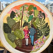 Meu projeto do curso: Introdução ao bordado botânico. Un projet de Broderie, Design textile et Illustration traditionnelle de Virgínia Viana - 03.03.2024