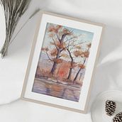 Mi primer paisaje en acuarela. Un projet de Aquarelle de Priscila Cassanello Kukulka - 29.08.2021